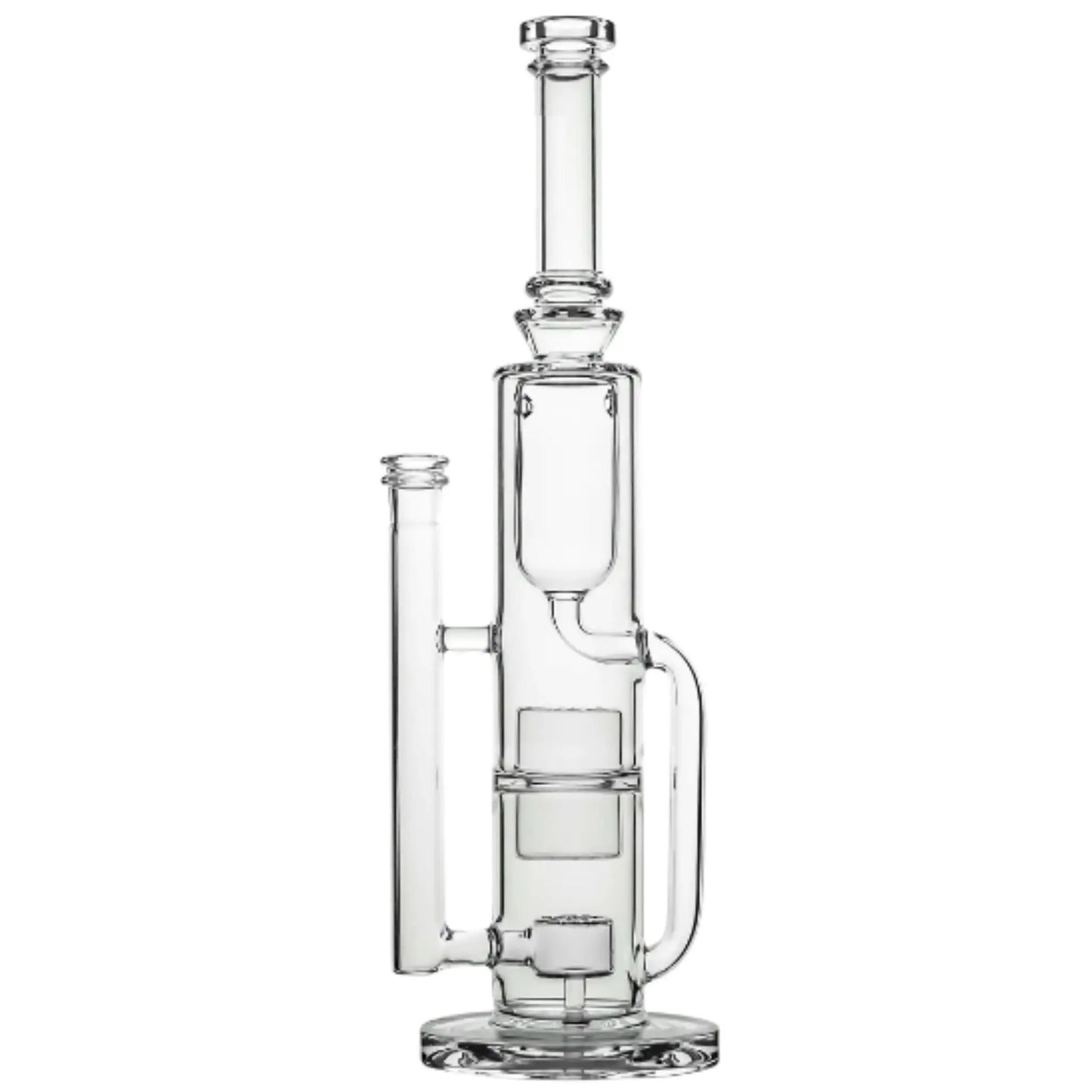 Crystal Flower of Life Clear Recycler Bong Wholesale