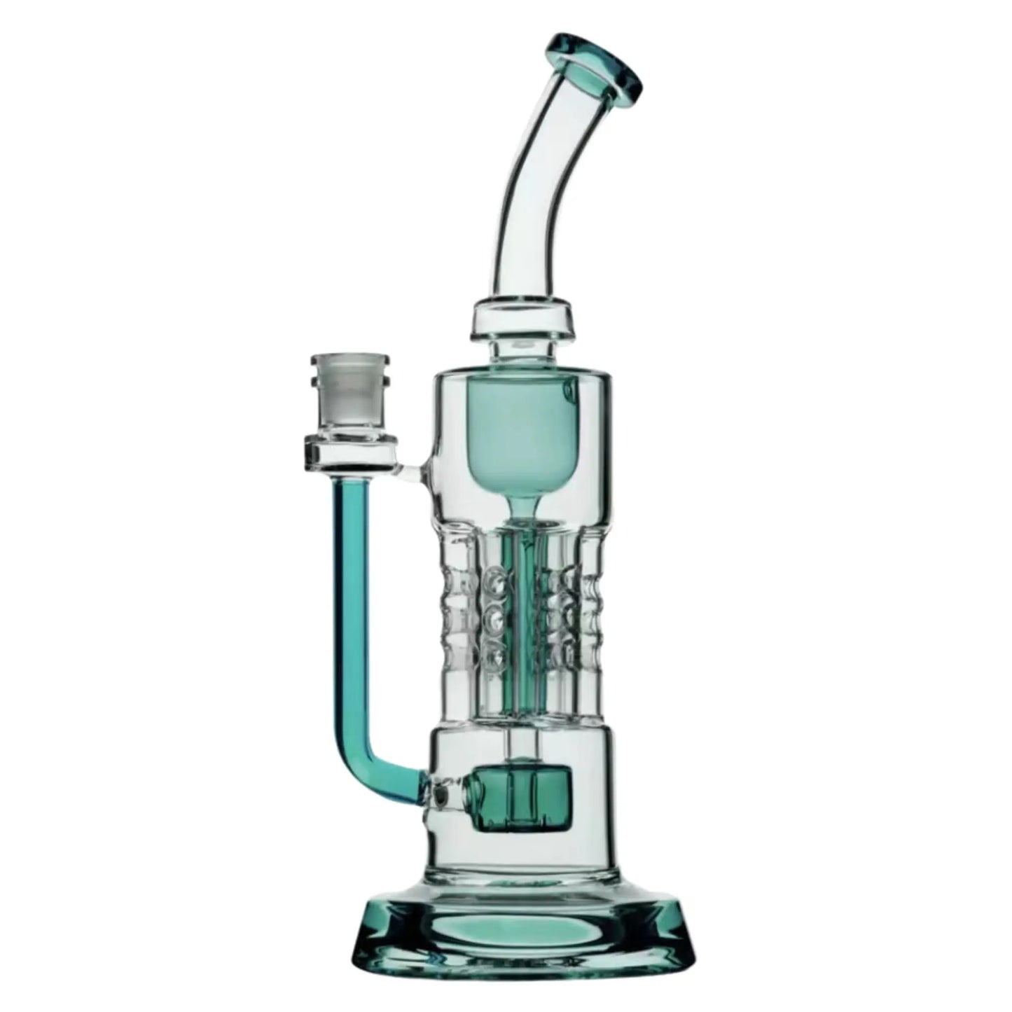 Mystic Peyote Pillar Recycler in Aqua