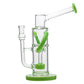 Veezu Recycler Dab Rig by Glass Half Full in Green